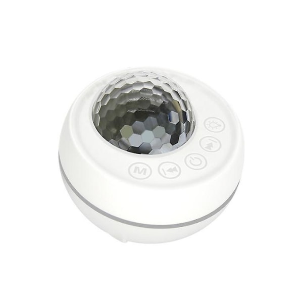 Bluetooth kaiutin, kylpyhuoneen vedenpitävä vahvistin Led Disco -valolla (valkoinen)