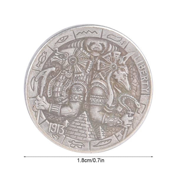 1913 Antik Koppar Silver Dollar Vintage Minnesmynt Samlarobjekt