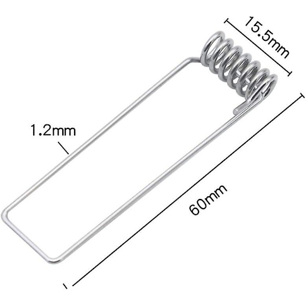 20 st Gu10 infällningsram fjäderklämma klämmor 60 mm diameter fjäderreturringar klämmor för Gu10 Mr16 LED-takstrålkastare downlights glödlampa