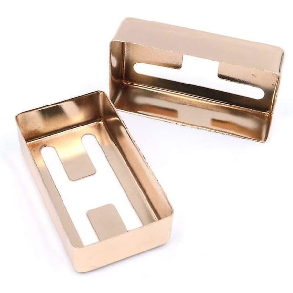 Humbucker Pickup-deksler, Nikkel Pickup-dekslersett for elektriske gitarer (1 sett (2 stk), Gull)