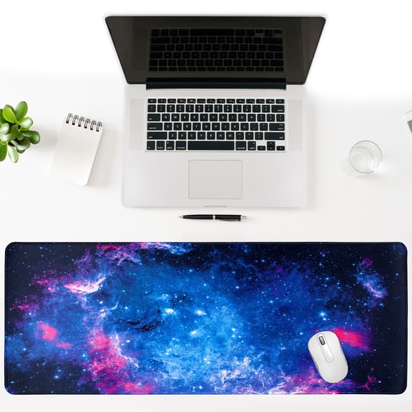 Galaxy Nebula Musemåtte Skridsikker Gummibase Gaming Musemåtte til Computere Laptop Kontor Skrivebordstilbehør Skrivebordsmåtte (Nebula)