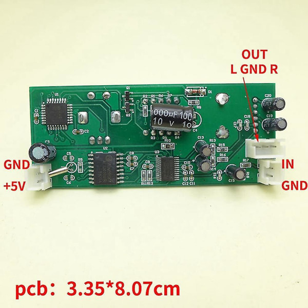 DSP Digital Reverbmodul Karaoke Reverbbräda Mixer Effektmotul 0-99 100 Sorter Effekt