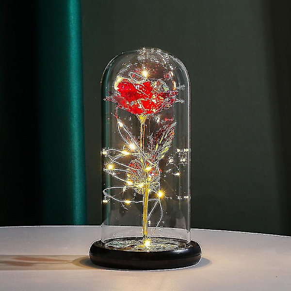 Galaxy Rose Blomst Gave, Evighedsrose I Glaskuppel, Unikke Gaver Til Kvinder Og Fødselsdag
