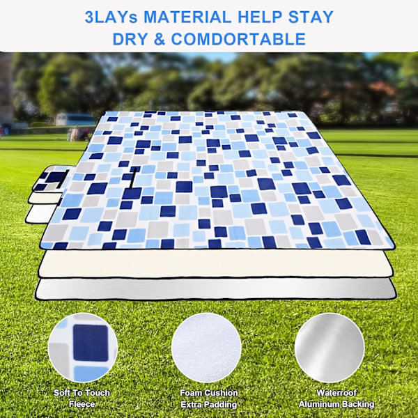 Premium Silikon Tång Set Magic Blue 150*200cm