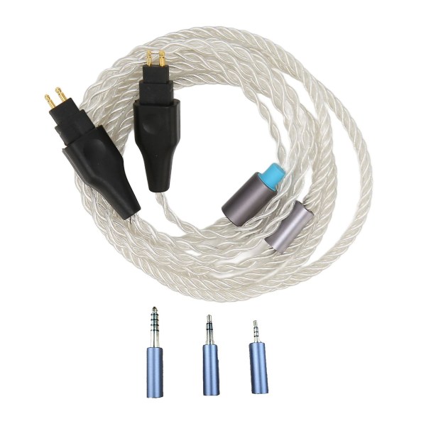 2-benet lydkabel 4-kernet forsølvet kobber 3-i-1-kabeludskiftning Kompatibel til Hd650 Hd660s Hd6xx Hd600 Hd660 Hd580