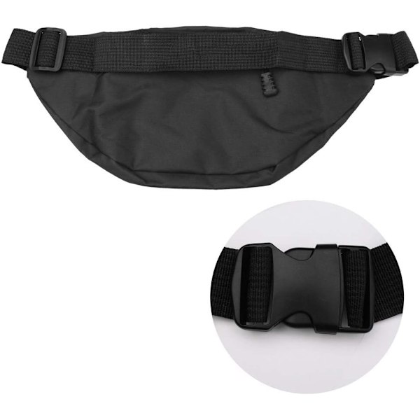 Bumbag midjeväska, vattentät 4 dragkedjor midjeväska löparbälte midjeväska justerbart bälte midjeväska för utomhuslöpning maraton gym cykl