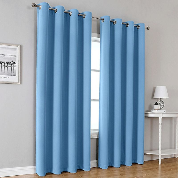 Perforerte gardiner i polyester, anti-bleking, dekorative og lystette for hjemmet