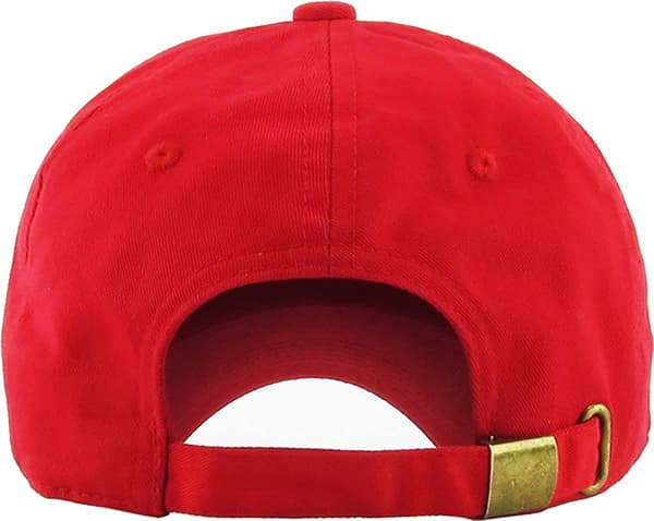 Original Klassisk Lavprofil Bomullscap Menn Kvinner Baseball C Red