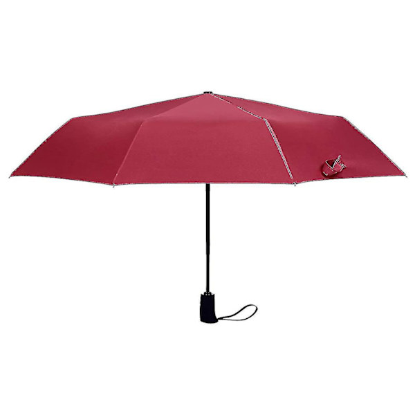 Parasol Foldbar Parasol Stormsikker Op til 140 Km/t, Vindtæt Storm Foldbar Parasol, Automatisk Åbn-luk Foldbar Parasol, Kompakt Foldbar Rejse G
