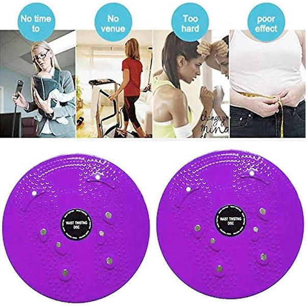 Vridnings-Talje Balance Disc Sport Træning Vippe Sædebræt Talje Vridning Wobble Pude Til Træning Ben Talje Kerne Træning Lilla