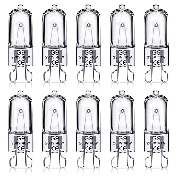G9 Halogenlampor 40W, 230V, 10-pack 40W
