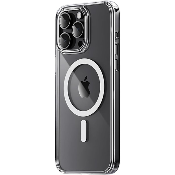 Läpinäkyvä kotelo iPhone 15 Pro Max -kotelolle, magneettinen, yhteensopiva Magsafe-langattoman latauksen kanssa, kova akryyli, ultraohut pudotussuoja, takakansi Clear For iPhone 15 Pro Max