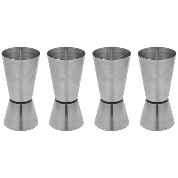 2x Mindre Stål 25/50 Ml Jigger Bar Craft Dobbelt Måle Peg Måling Til Bar