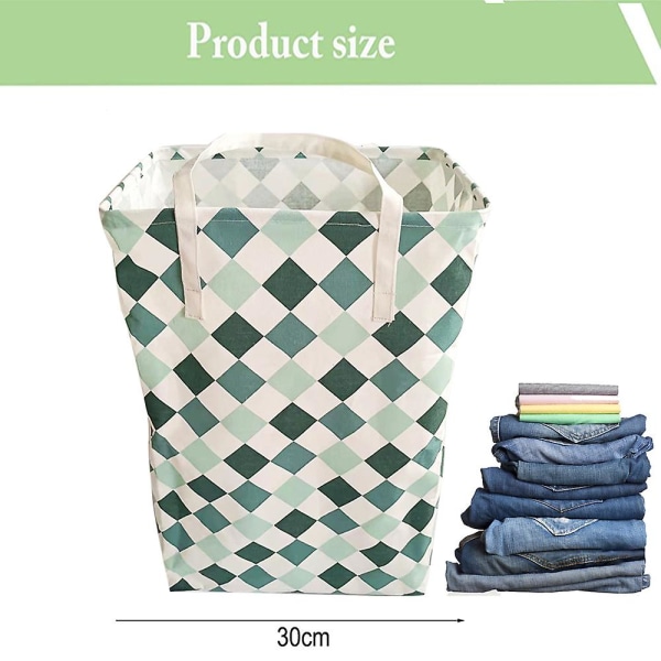 75l Large Folding Waterproof Laundry Basket With Portable Handle, Used For Clothes, Toys, Bathroom, Etc