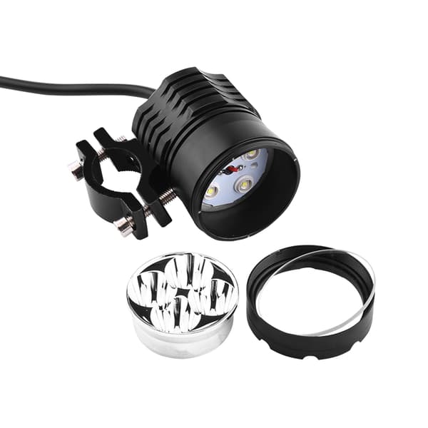 CNC aluminium 40W 4 LED motorsykkel frontlys frontlampe frontlykt spotlight