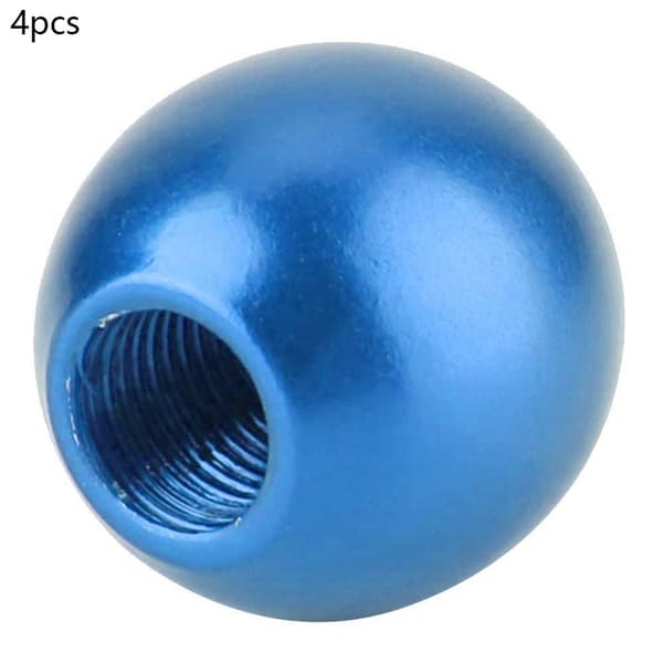 4st Aluminiumfälg Motorcykel Bil Lastbil 8-Ball Däck Luftventil Stamlock Dammskydd Blå