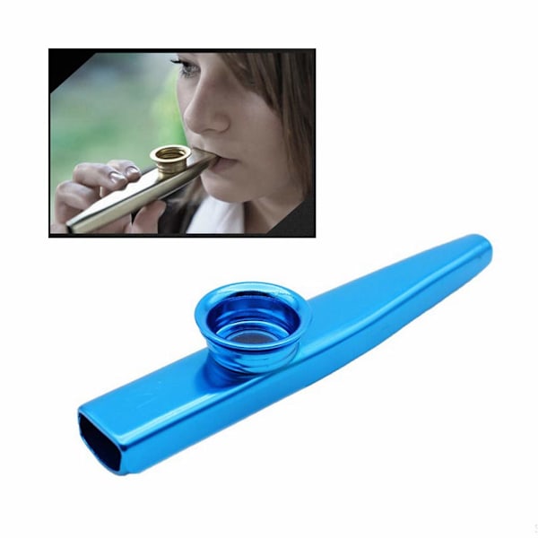 6 stk. Metal Kazoo musikinstrumenter, Multipack Kazoo sæt til børnegaver, instrumentalt akkompagnement