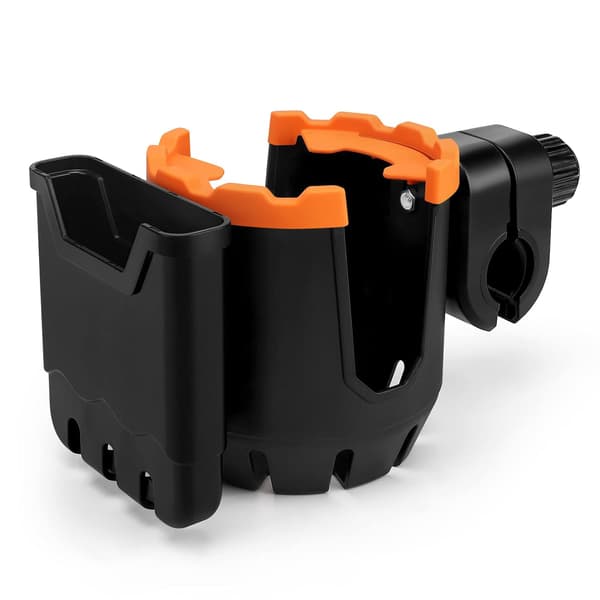 2-i-1 koppholder med telefonholder, B-Orange, Universal