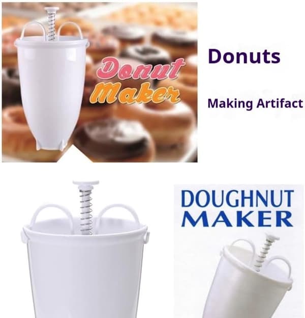 Donutmaskine i plast | Vaffelform | Køkkenbageudstyr | Donutkageform | DIY kage- og kiksebageværktøj