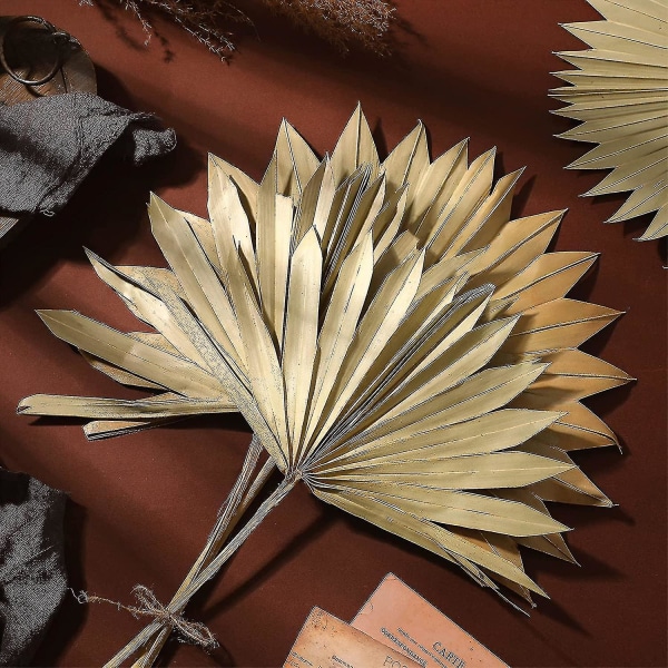 Boho Blooms Tørrede Blade | 2 Stk. Tørrede Vifter | Boho R | Neutral Home R | Bryllup R | Blade + Blomst