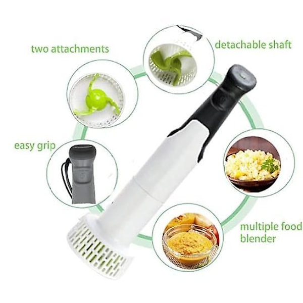 Elektrisk potatismosare, handmixer grönsakshackare 3 i 1 set