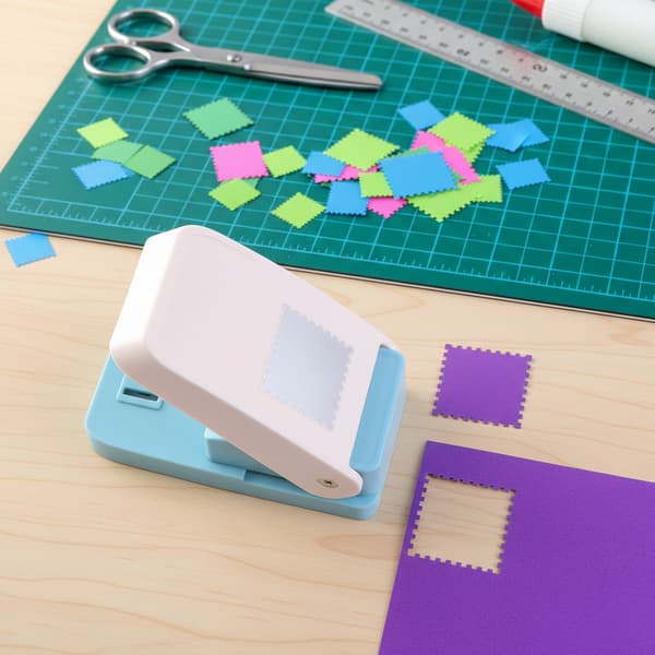 1 x 2 cm rektangulär stämpelstans, rektangulär stämpelhålsstans av spaktyp, ett måste för journaling.