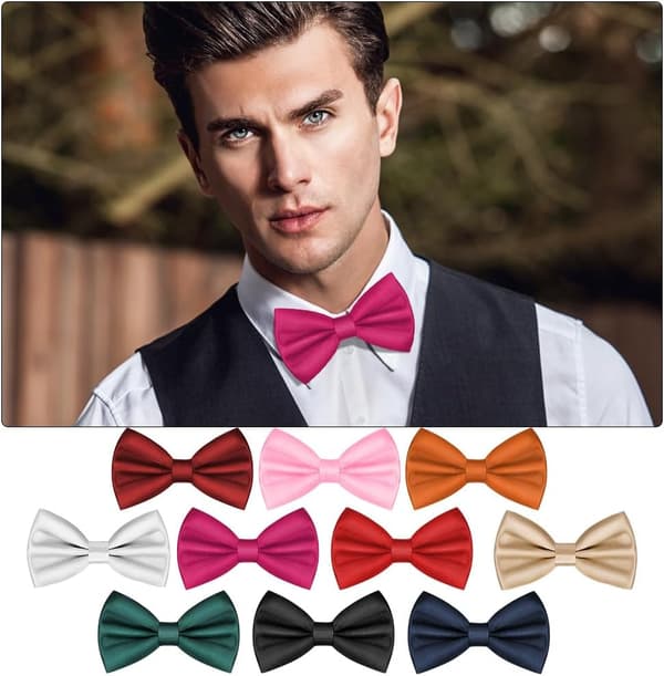 Slips for men, ensfarget slips for menn, sateng smoking-slips, justerbart formelt slips for fest, bryllup