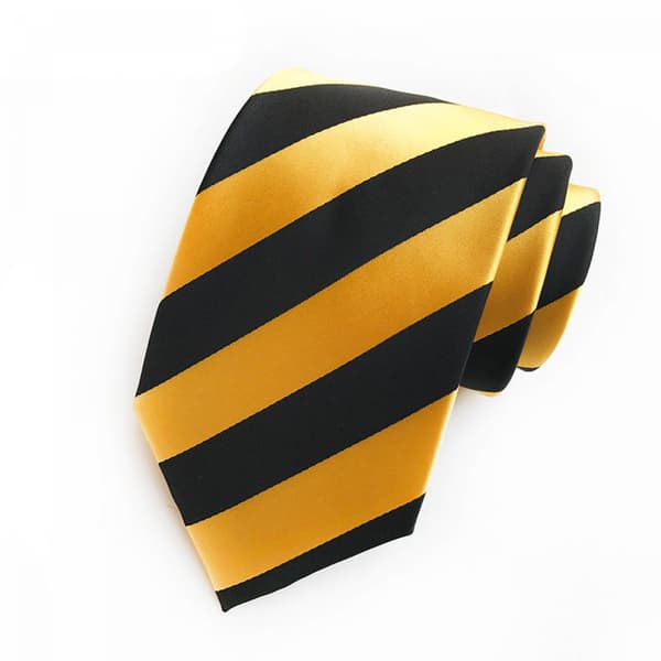 Ny klassisk stripet herreslips i silke G