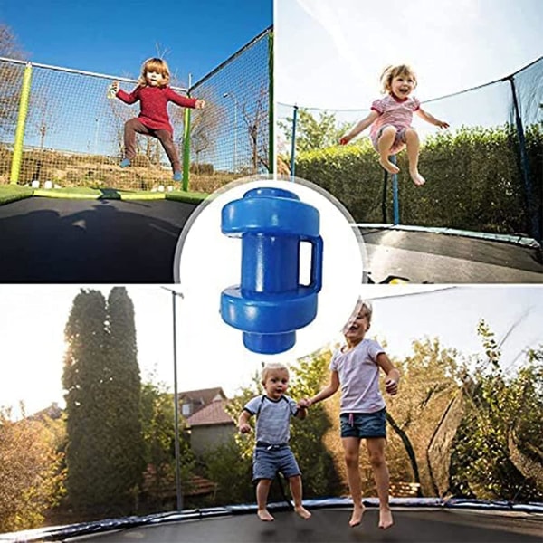 8 stk. trampolin endestykker netstang endestykker, 25mm diameter trampolin reservedele til trampolin netstænger (blå)