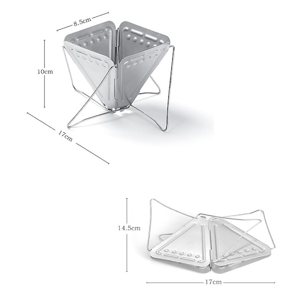 Hopfällbar kaffedripper för utomhusbruk, lätt och bärbar