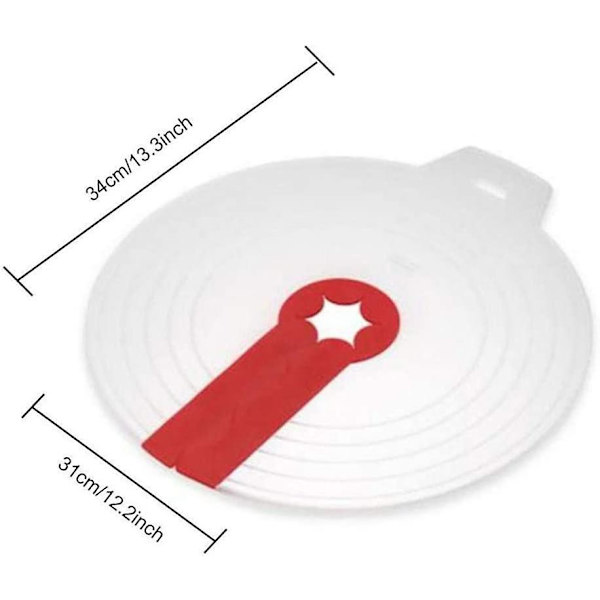 Visp-Splatter Guard Äggkopp Vispar Skärmöverdrag Baksplätter Skydd Skålar Lock Krukor Sköldar Köksmatlagningsverktyg (1st, Vit)