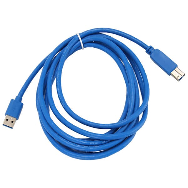 USB 3.0 skrivarkabel A hane till B hane 5 Gbit/s 3 meter lång PVC koppar USB skannerkabel för externa hårddiskar hubb