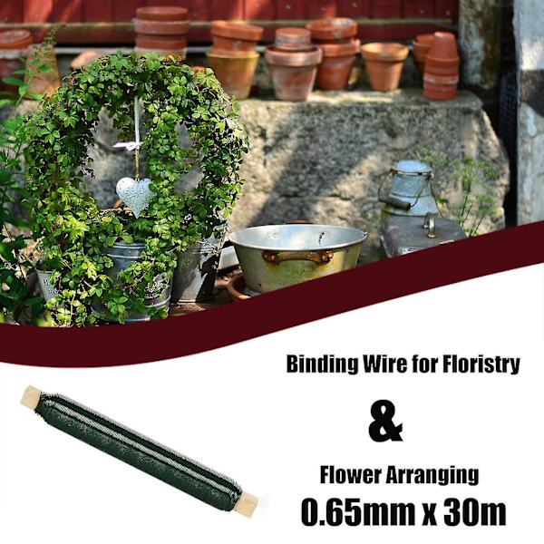 Bindevire til blomsterbinding og blomsterdekoration 0,65 mm 30 meter længde