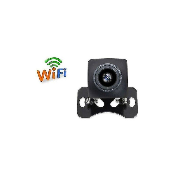 Hd Wifi Trådlös Backup-kamera Backkamera för bil, fordon, Wifi Backup-kamera med mörkerseende - Cisea Black