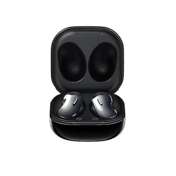Svarta/vita trådlösa hörlurar Bluetooth In-ear True Cordless med handsfree-samtal mikrofon, 4 lång speltid; Inkluderar kompakt laddningsfodral