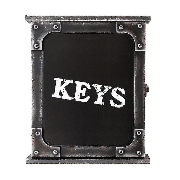 1 stk europæisk stil nøgleboks til hjemmets vægdekoration Sort
