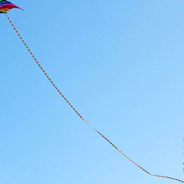 49 Ft Rainbow Kite Tail 15m Lang Fargerikt Ribbon Kite Tilbehør