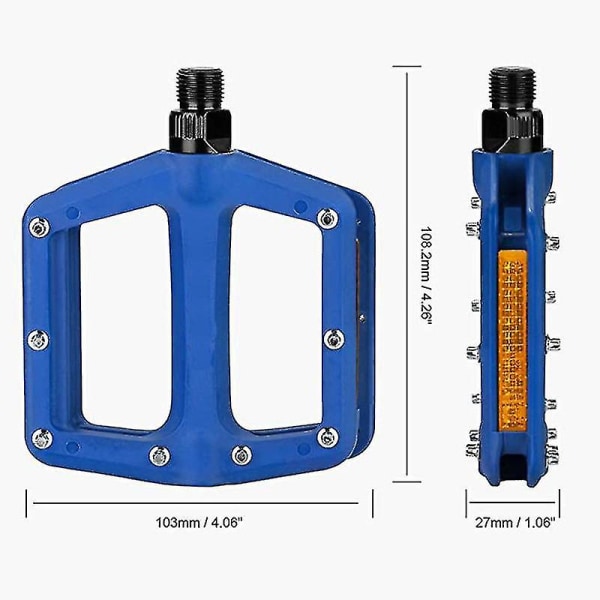 1 stk. Voksen Mountainbike Pedaler, Blå