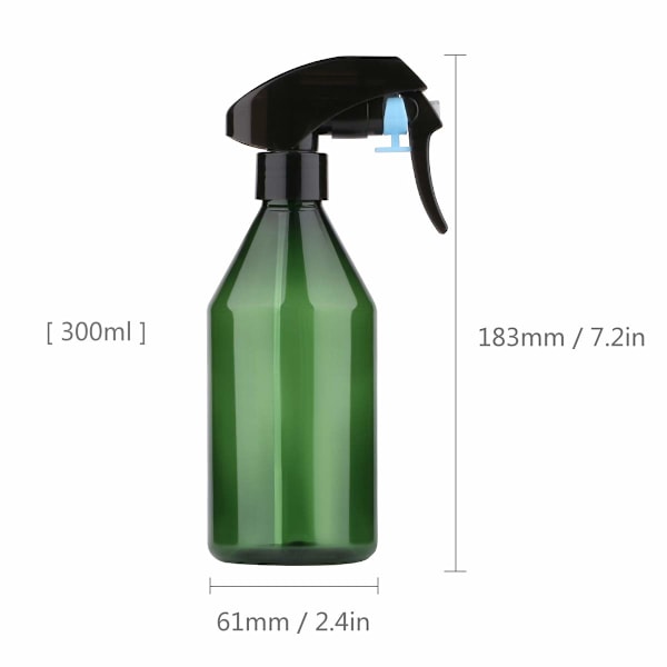 Kasvisuihkepullo, 10oz, 300ml, kasvien kastelupullo, kasvien sumutinpullo, kasvien kastelupullo, vihreä