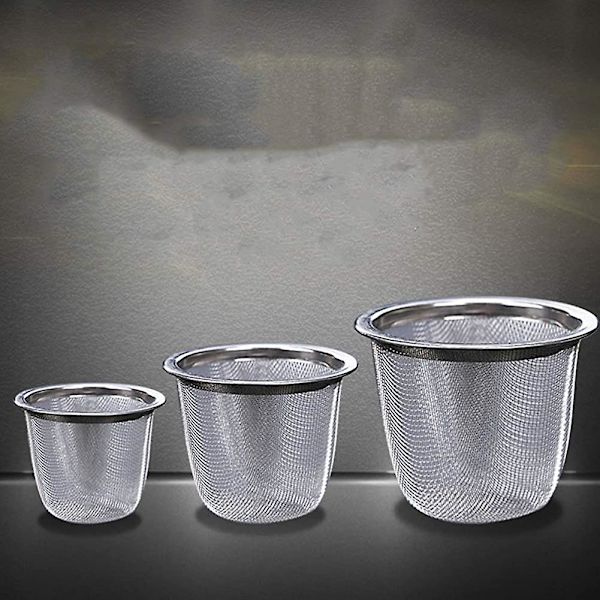 Yarnow 8 stk. Rustfrit Stål Te-Filter Metal Tekande Udskiftningsnet Si