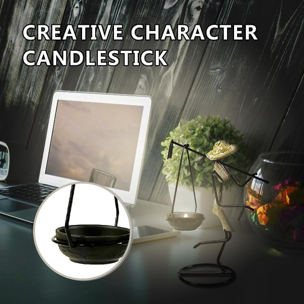 Creative Character Candlestick Idyllic Girl Candlestick