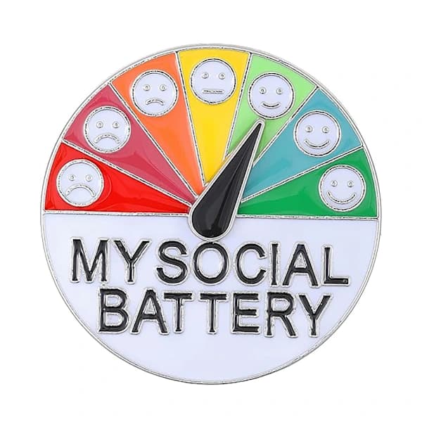 Mitt Sociala Batteri - Brosch