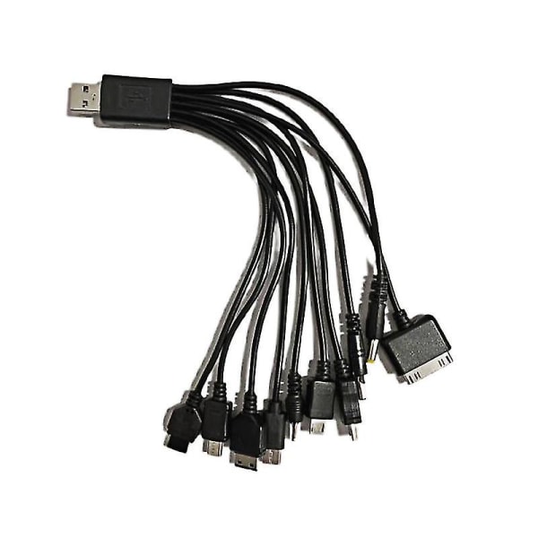 10 i 1 USB Universal multifunktions USB -laddarkabel för mobiltelefon
