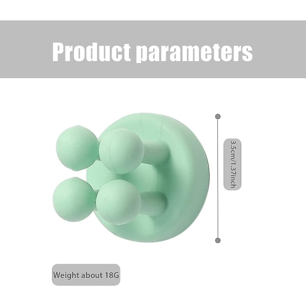 4 kappaletta itseliimautuvia koukkuja, monikäyttöisiä tarrakiinnikkeitä seinälle, silikonilahja