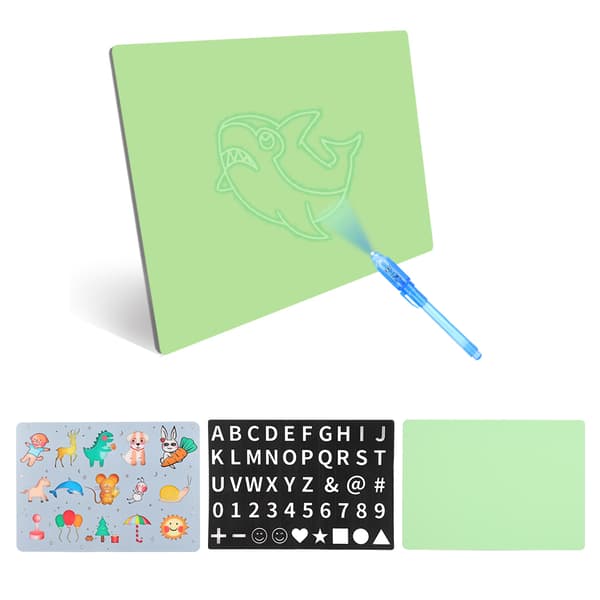 A5 Ritbräda Fluorescerande PVC för Barn Målning Skrivning Graffiti Pedagogisk Leksak