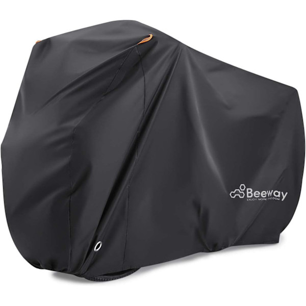 Cykelskydd för 2 cyklar, 210T nylon vattentätt cykelskydd anti-damm regnskydd UV-skydd för mountainbike/racercykel med låshålsförvaring
