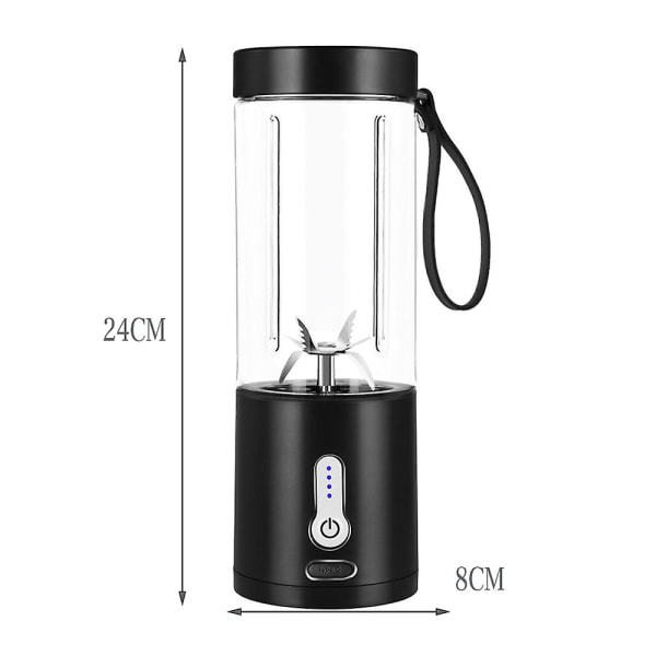 powerful Portable Blender For Shakes And Smoothies, Personal Blender With Rechar