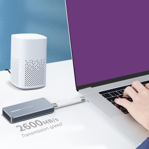 USB-C-kabel 100W Typ-C 4K-skärm Display Port 3.1 Gen 2 USB-C PD Laddningskabel