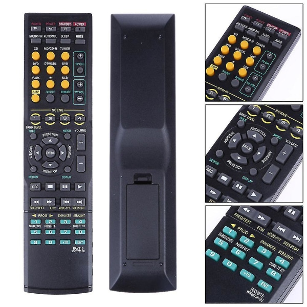 Ny fjärrkontroll Rav315 för Yamaha Home Audio Rav311 Wk22730 Wk22730eu Htr-6050