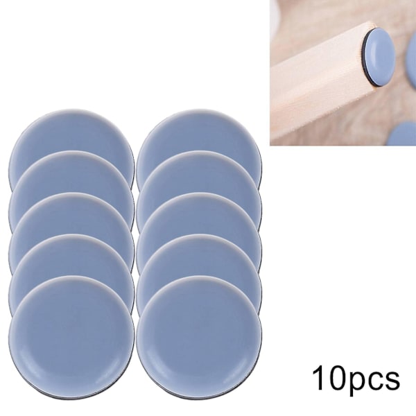 2x10x Möbelskyddsunderlägg Självhäftande Stolsbensunderlägg Blå 30mm